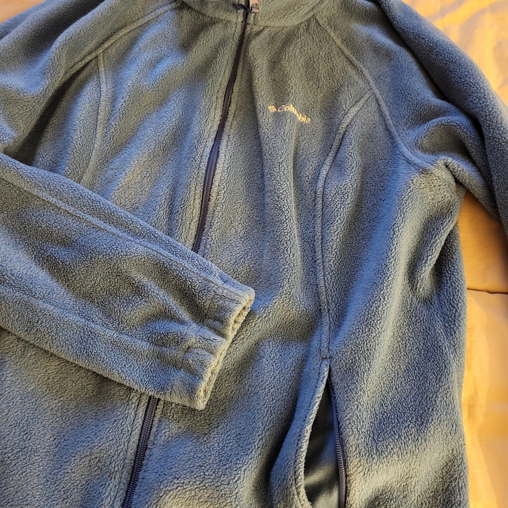 Columbia Soft Blue Full-Zip Fleece